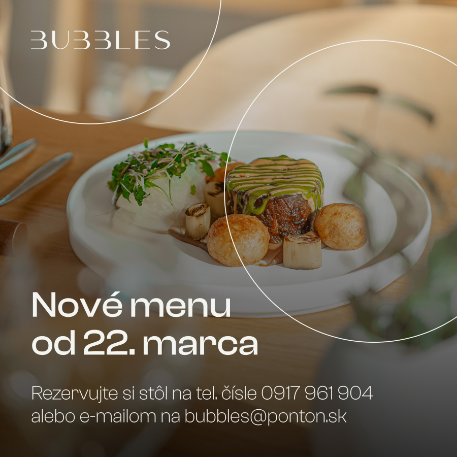 Nové menu v Bubbles plné kulinárskych prekvapení